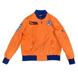 Rare Dragon Ball Z Embroidered Bomber Jacket Orange Medium